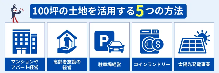 100坪の土地を活用する方法5選