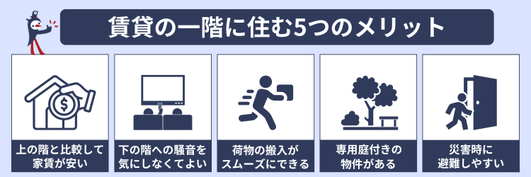 賃貸　一階_メリット