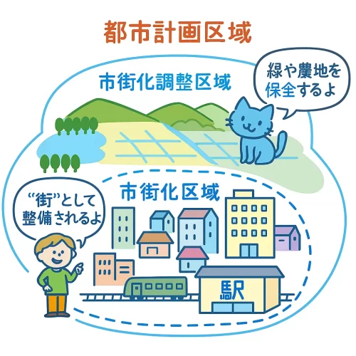 市街化区域と市街化調整区域